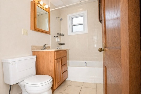 2128 West 24th Street, Unit 2 Chicago, IL 60608 - Photo 8 of 9 a bathroom with a sink a toilet and shower