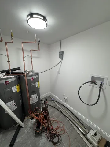 a room with gym equipment