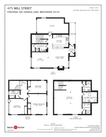 $799,000 | 475 Mill Street, Fontana, WI 53125