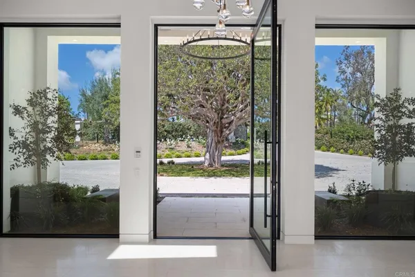 a view of front door