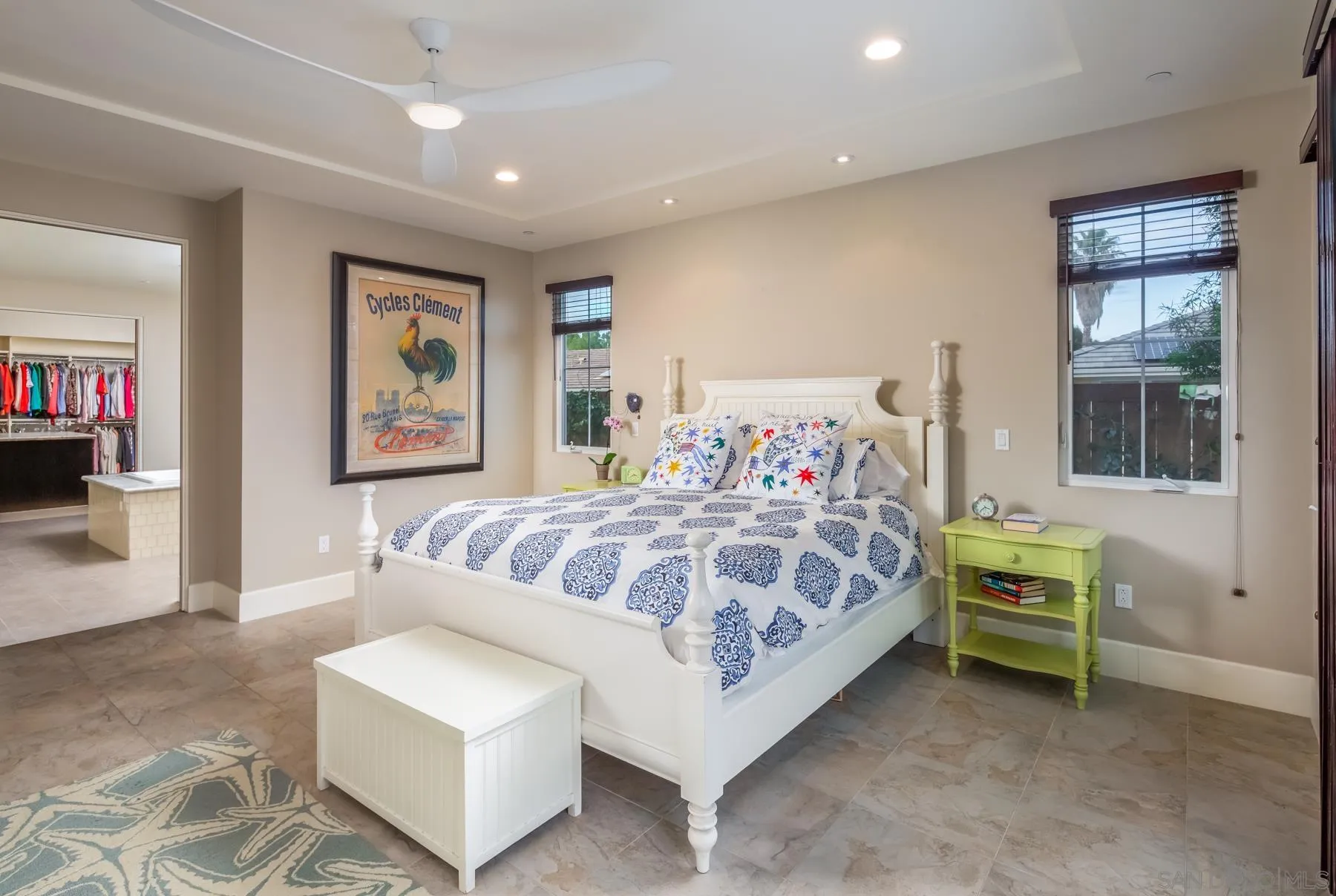 1815 Oak Avenue Carlsbad, CA 92008 - Photo 24 of 46 a bedroom with a bed and a painting on the wall