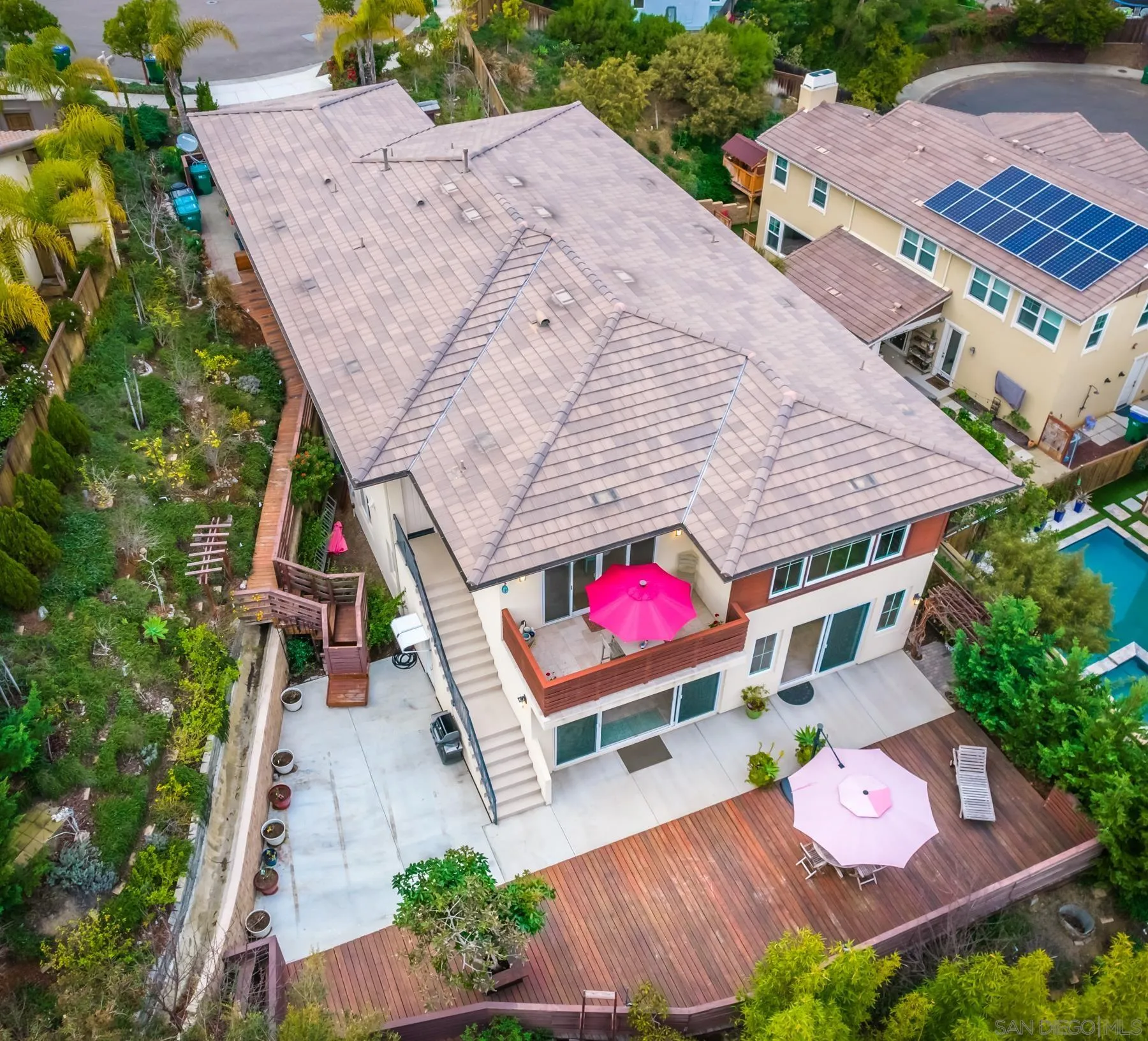 1815 Oak Avenue Carlsbad, CA 92008 - Photo 44 of 46 an aerial view of a house with a yard