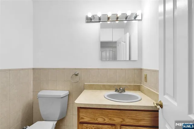 a view of a terrace with sky view