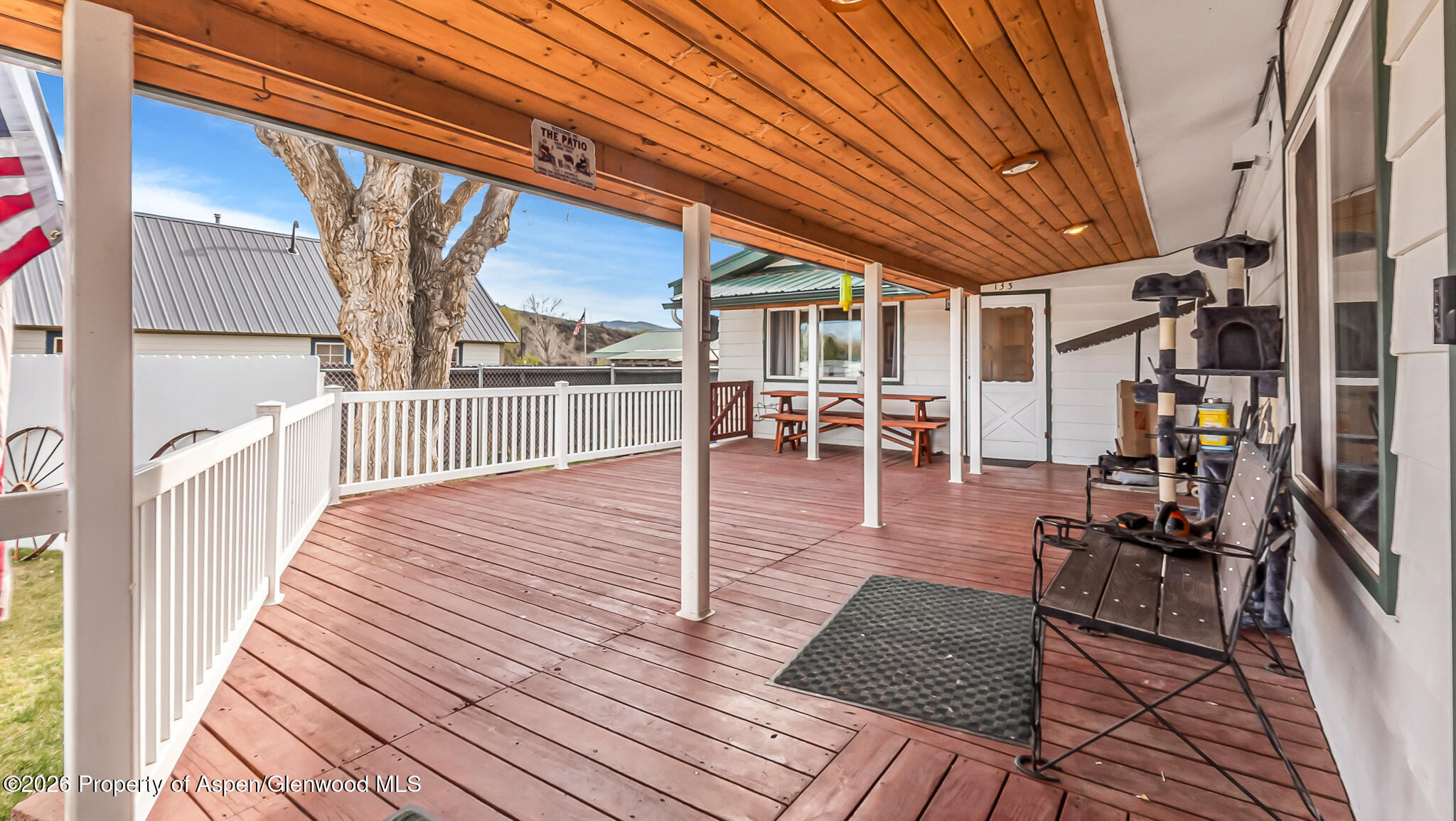 134 4th Street Meeker, CO 81641 - Photo 33 of 47 a view of a patio with wooden floor