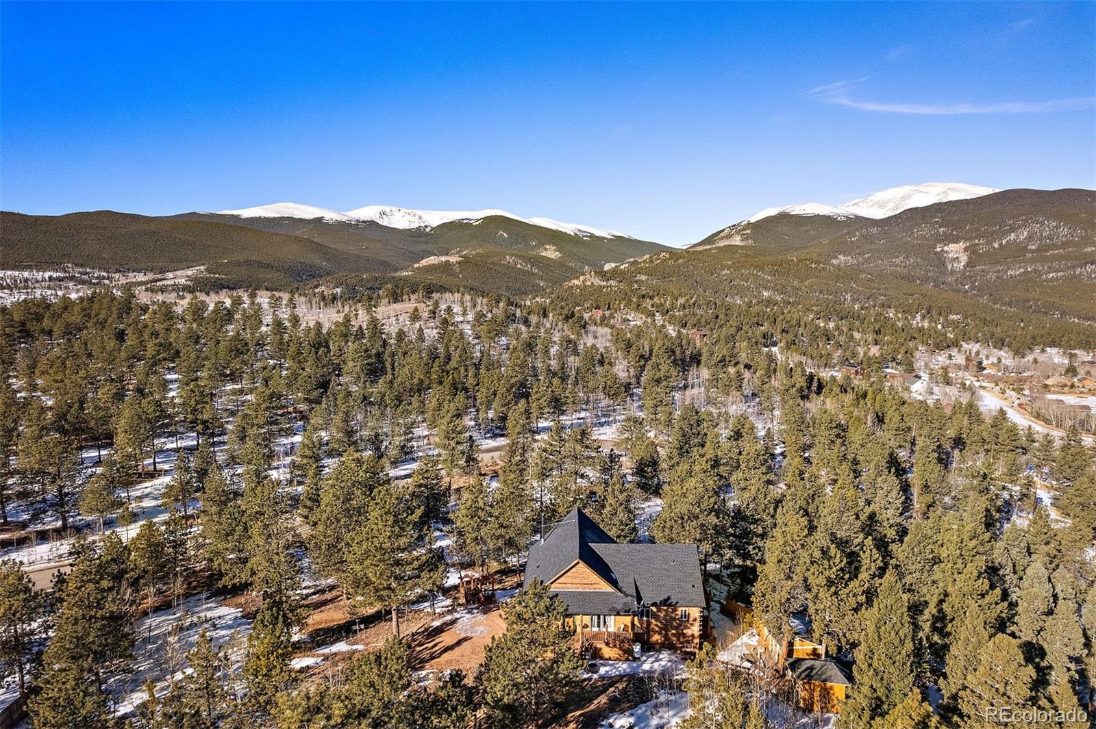 55 Rd P78 Bailey, CO 80421 - Photo 40 of 43 an aerial view of houses covered in trees