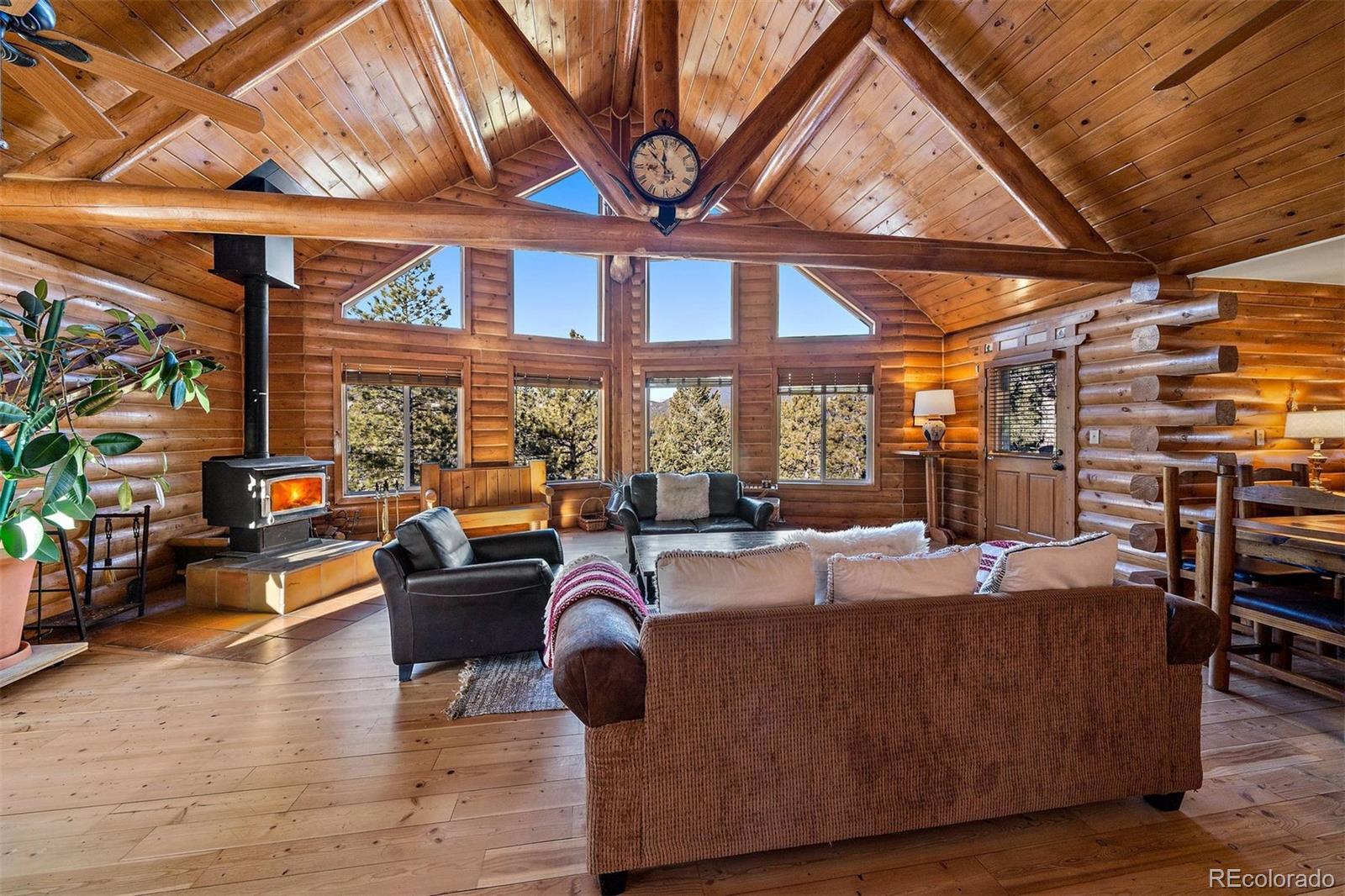 55 Rd P78 Bailey, CO 80421 - Photo 7 of 43 a living room with furniture and a large window