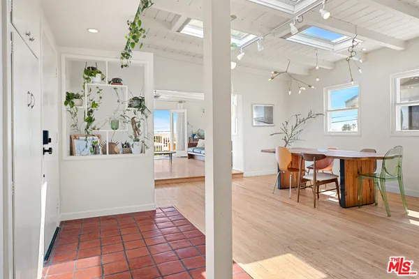 a view interior of a house and dining room
