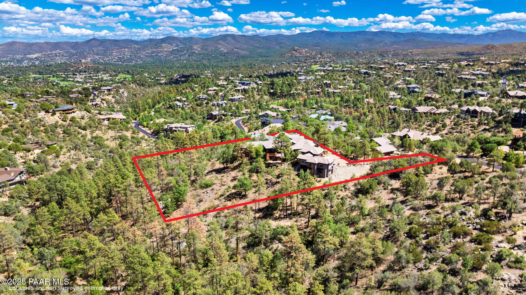 2276 Lichen Ridge Lane Prescott, AZ 86303 - Photo 65 of 74 Aerial Lot Lines