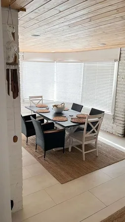 a outdoor space with furniture