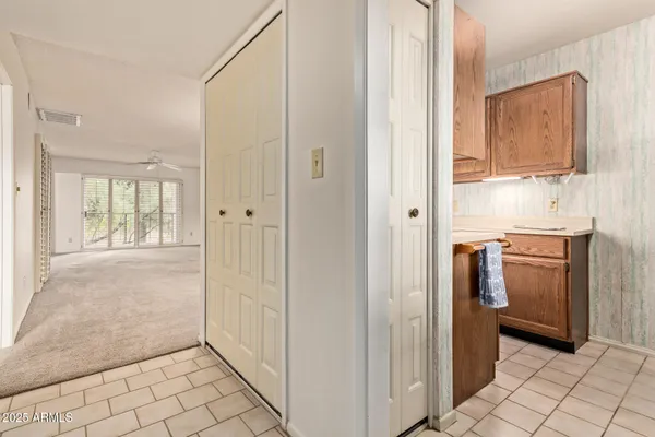 a view of an empty room