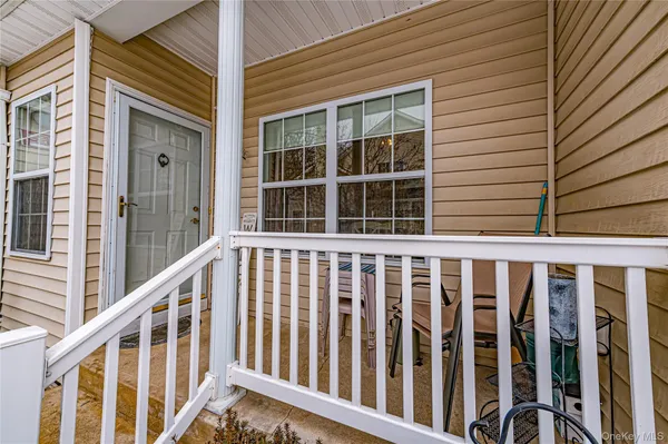 a view of a balcony with a window