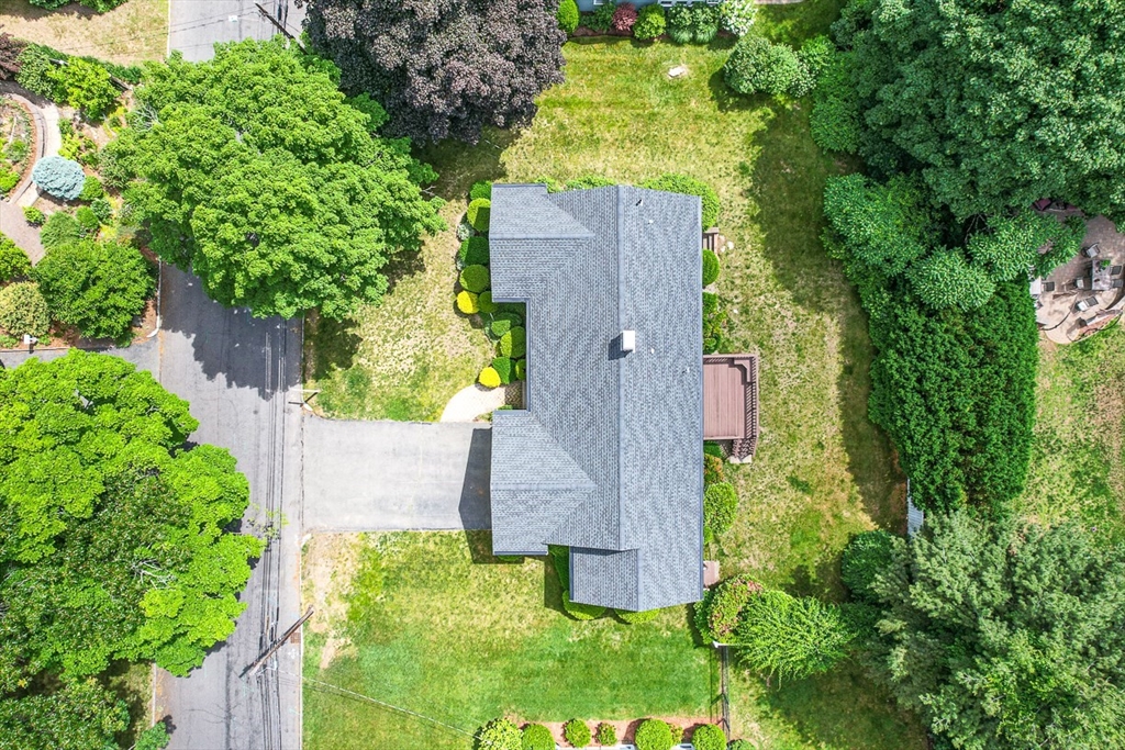 6 Old Colony Road Arlington, MA 02474 - Photo 13 of 15 an aerial view of a house with a yard and garden