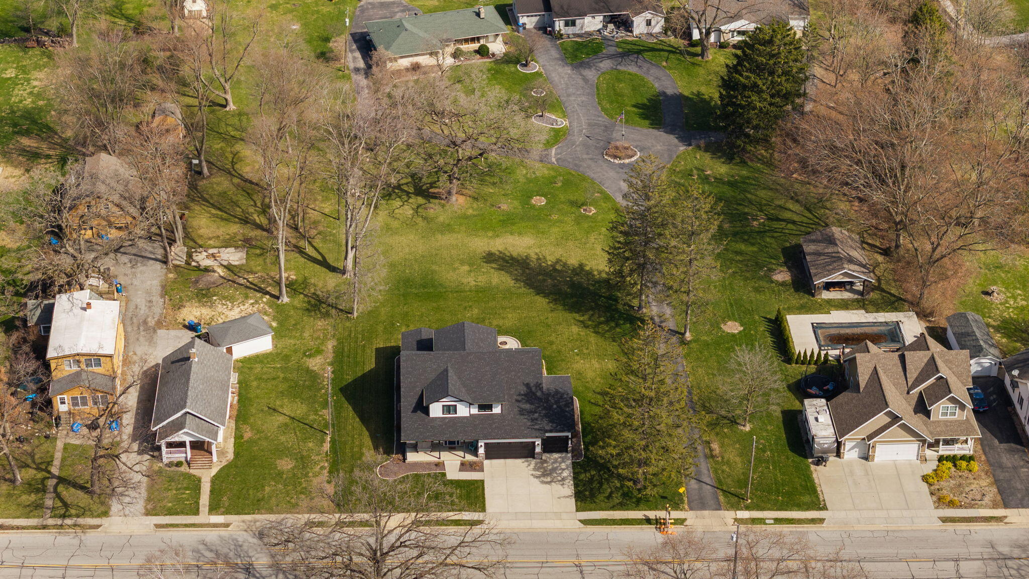 512 West Joliet Street Crown Point, IN 46307 - Photo 42 of 47 an aerial view of residential houses with outdoor space