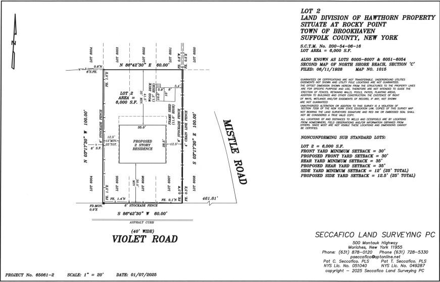 0 Violet Road Rocky Point, NY 11778 - Photo 2 of 2 unknown