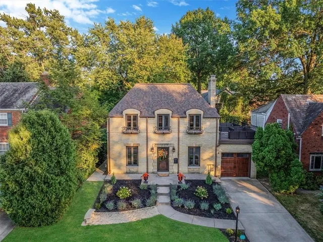 a aerial view of a house