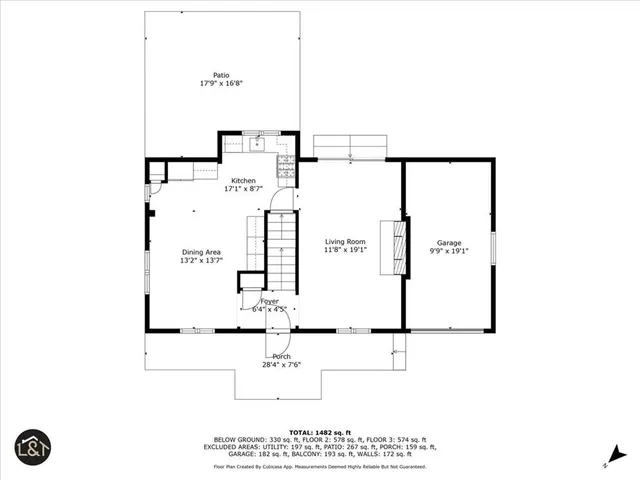 a picture of a floor plan