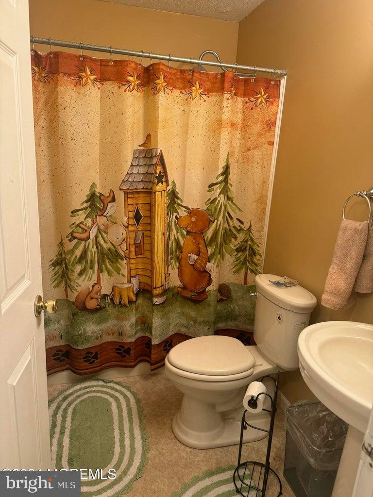 16 Mandalay Road Brick, NJ 08723 - Photo 8 of 22 a bathroom with a toilet and a shower curtain