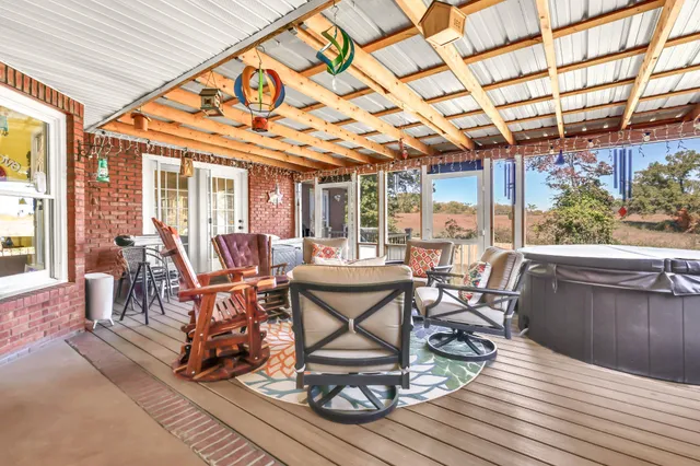 a view of a backyard of the house