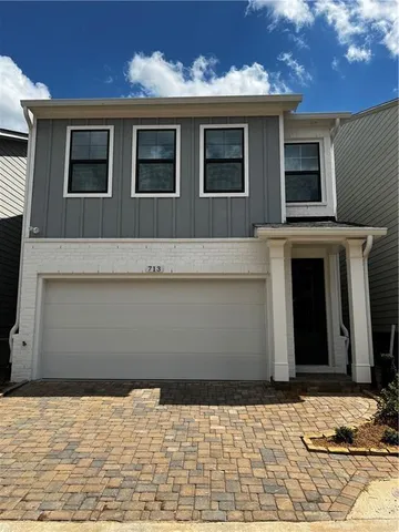 a front view of a house