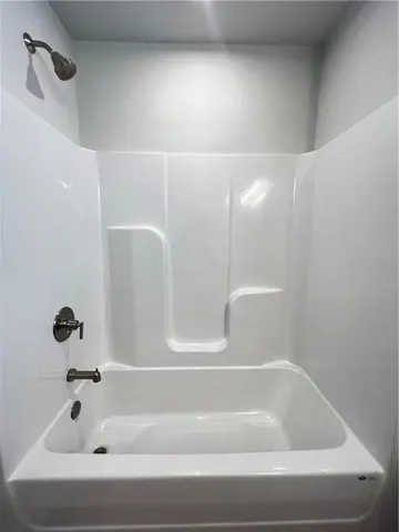 a bathroom with a tub