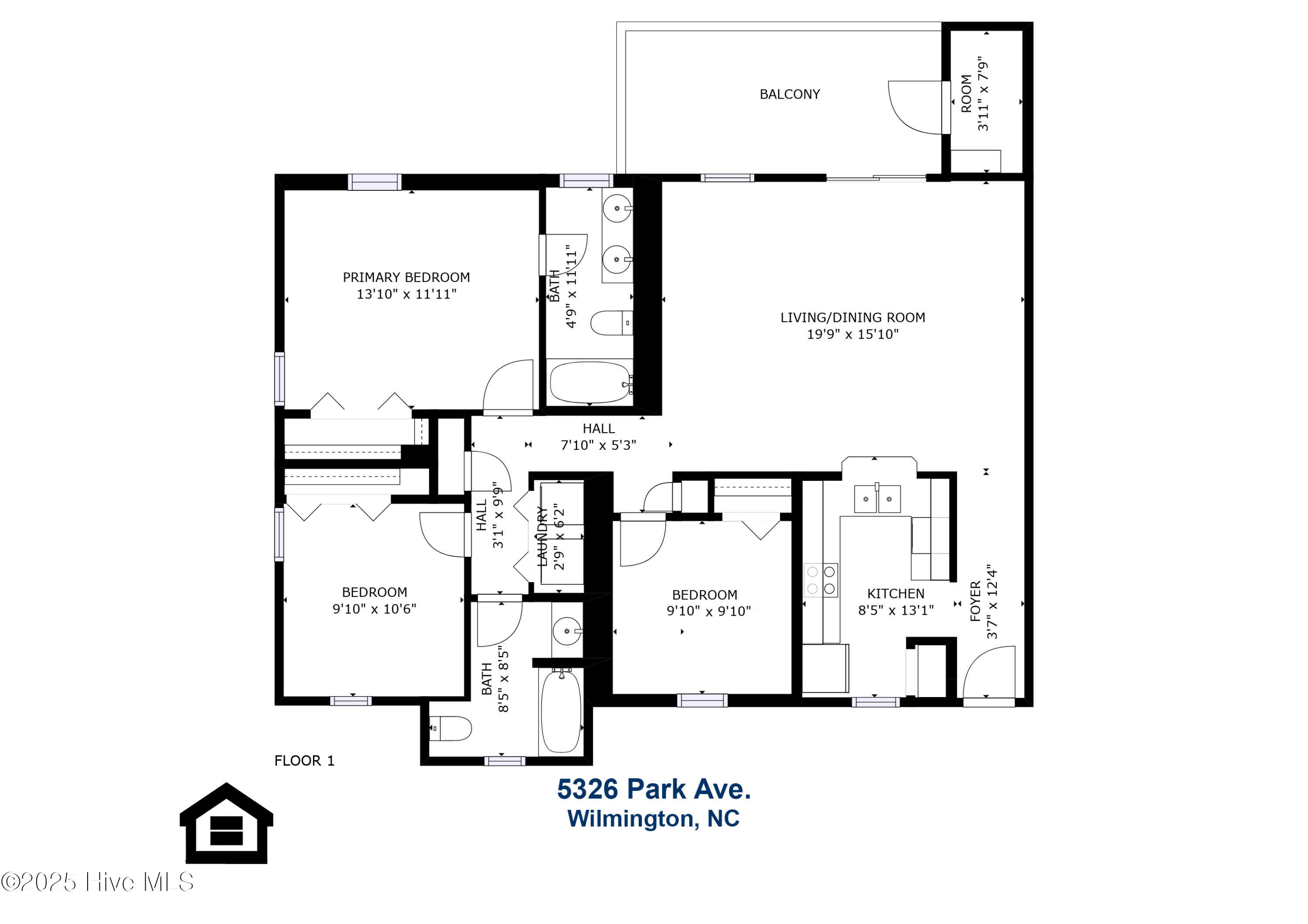 5326 Park Avenue, Unit C Wilmington, NC 28403 - Photo 28 of 28 25 - Park Ave 5326 - Floorplan