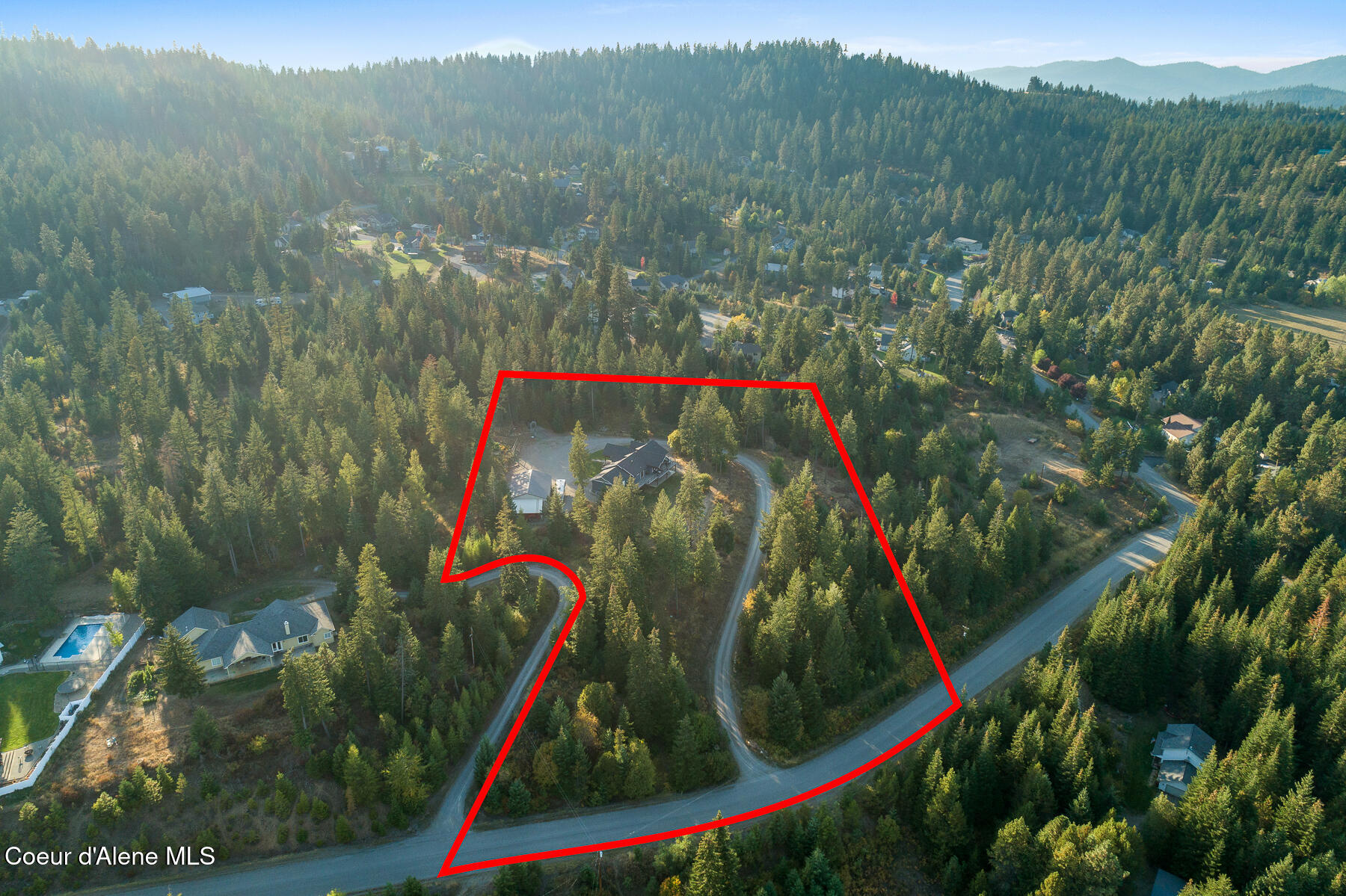 18059 North Advent Lane Post Falls, ID 83854 - Photo 42 of 45 Aerial_18059NAdventLn-3_Outlined-2