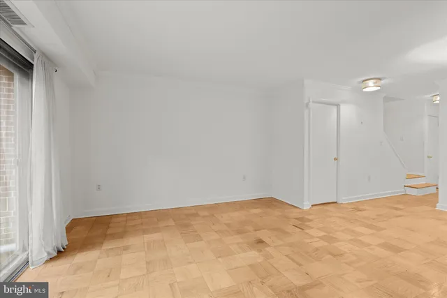 a view of an empty room