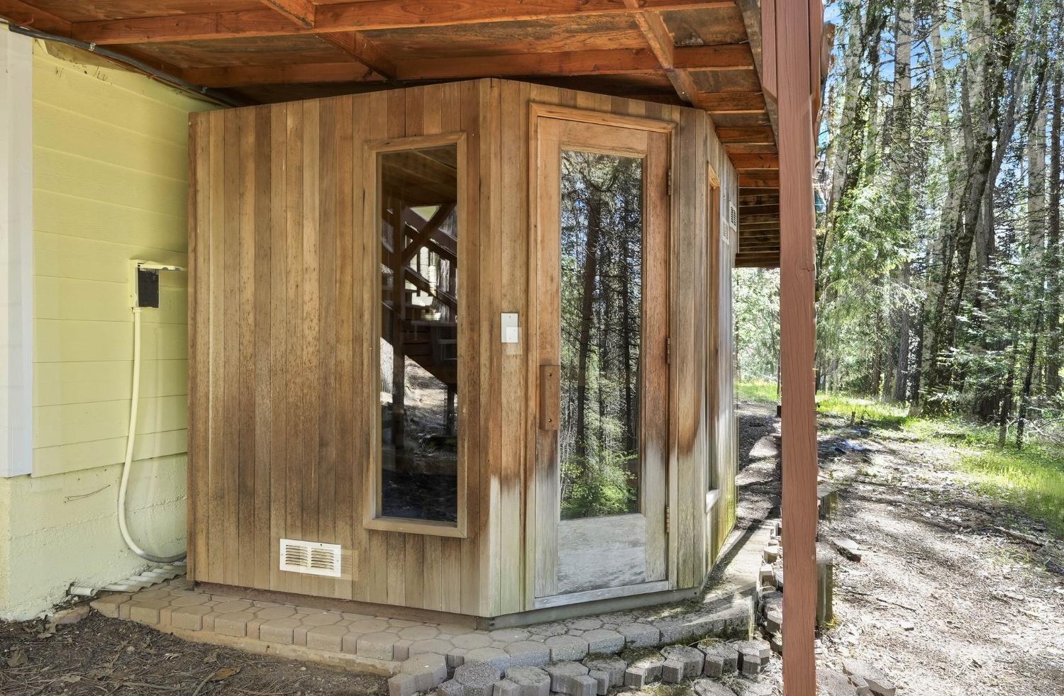 11448 Snowline Road Nevada City, CA 95959 - Photo 39 of 54 The sauna is included with the property at no additional value. Seller makes no representations as to its condition or functionality.