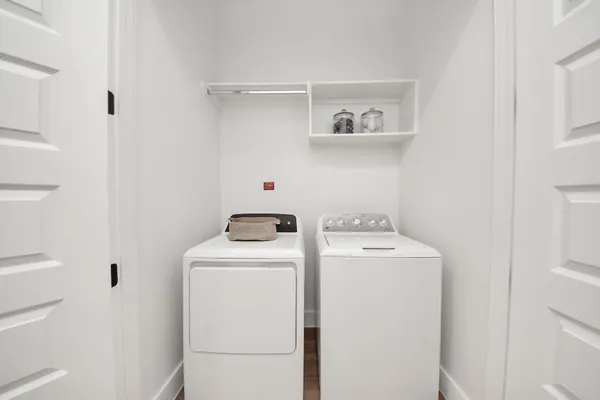 a front view of a building