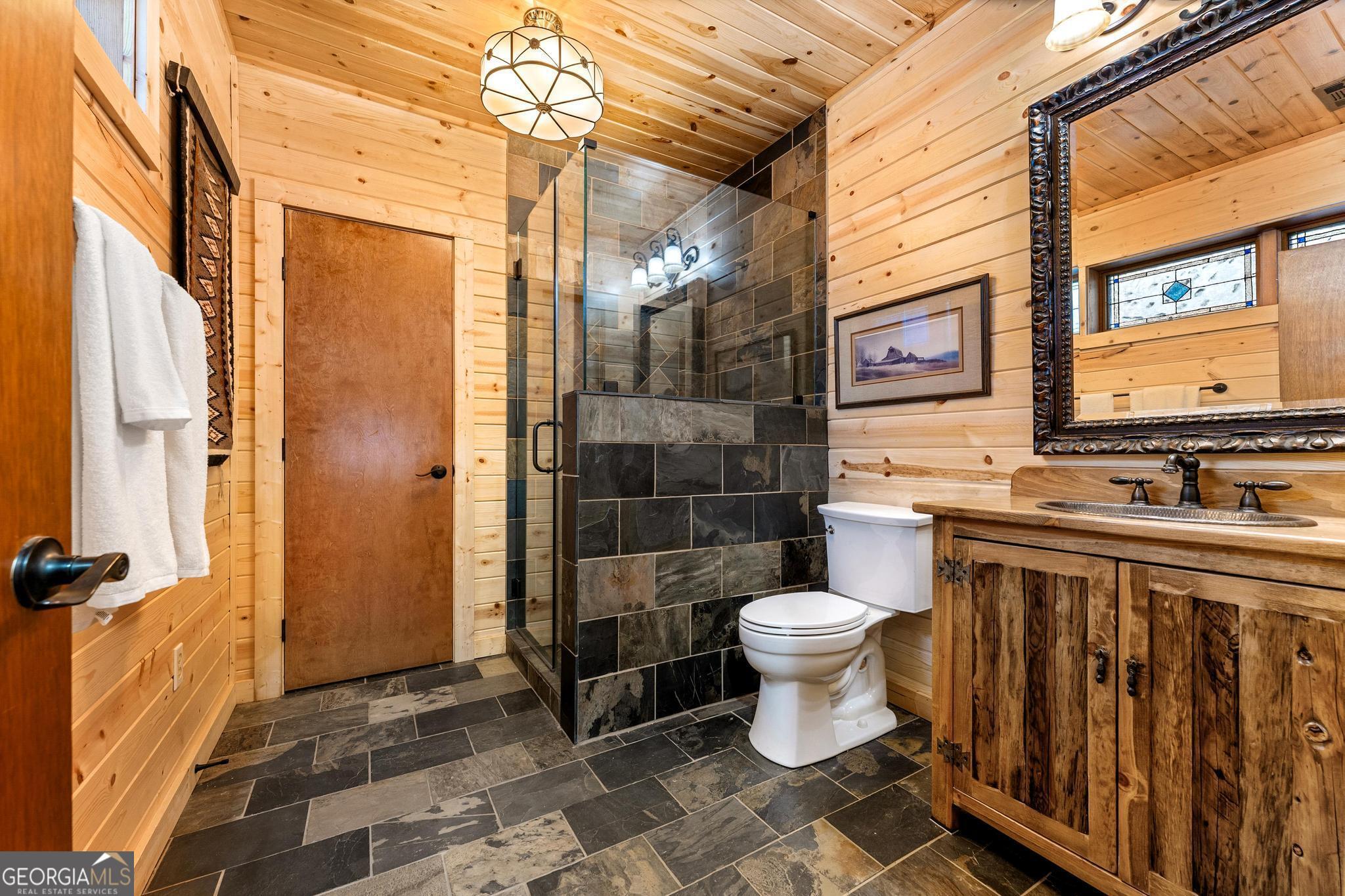 310 Blue Ridge Drive Sautee Nacoochee, GA 30571 - Photo 42 of 78 a bathroom with a toilet and a shower