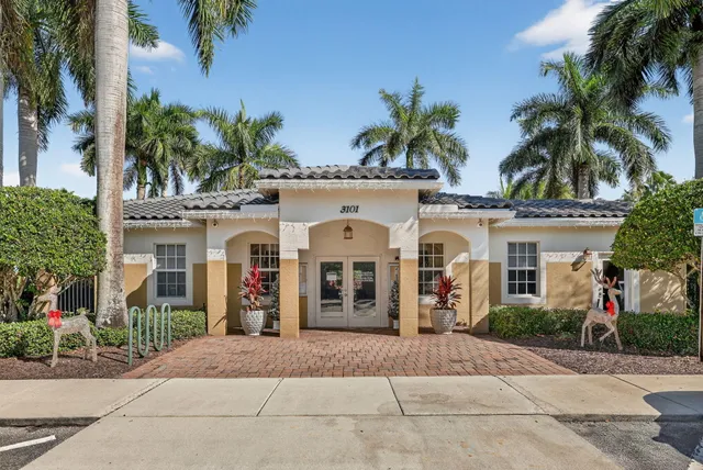 a view of a lake with outdoor space