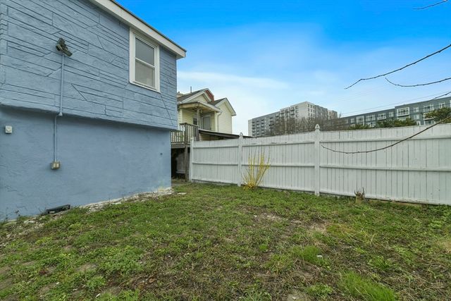 a backyard of a house