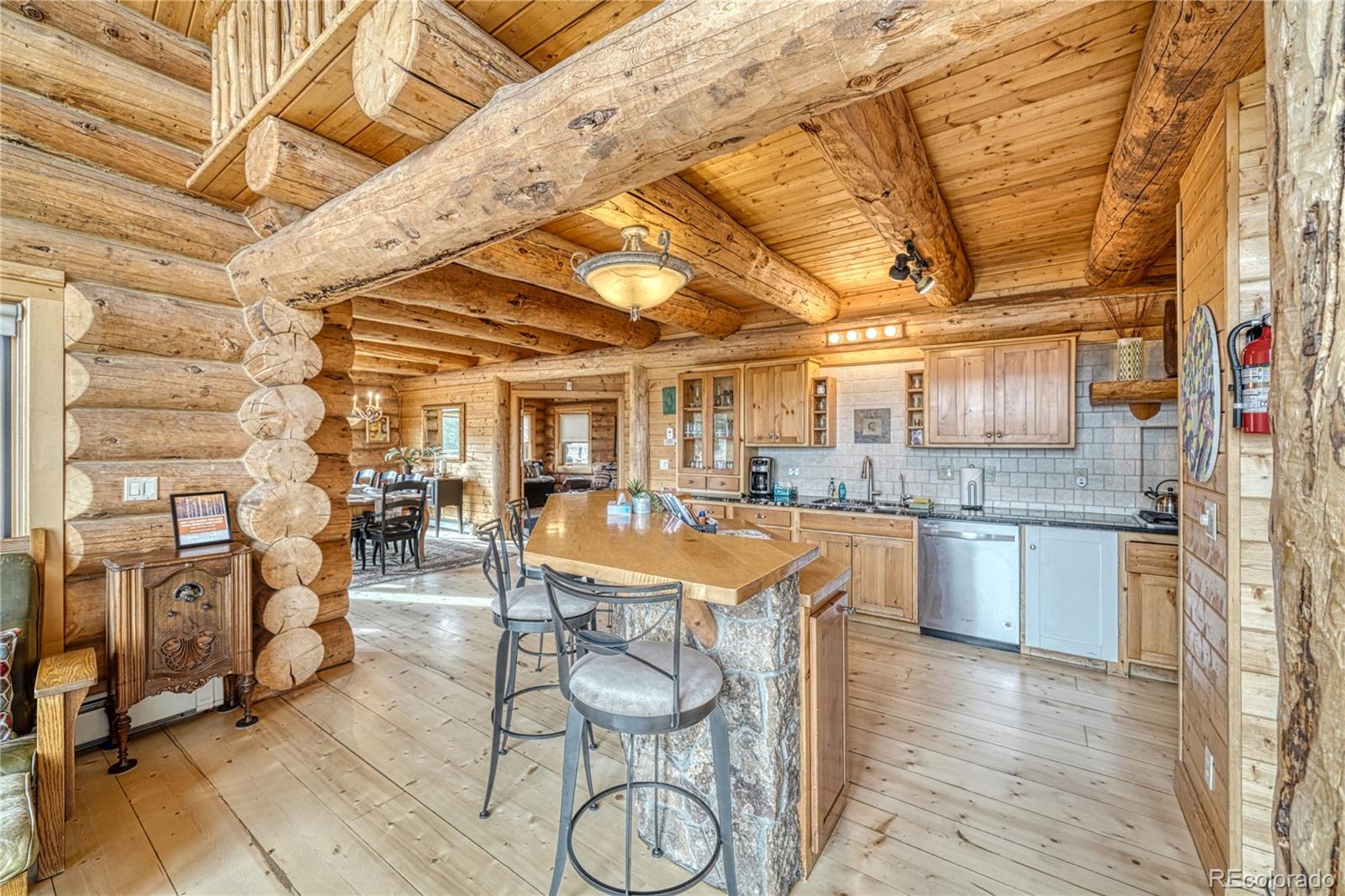 12098 County Road Salida, CO 81201 - Photo 19 of 49 a dining hall with stainless steel appliances granite countertop a stove and cabinets