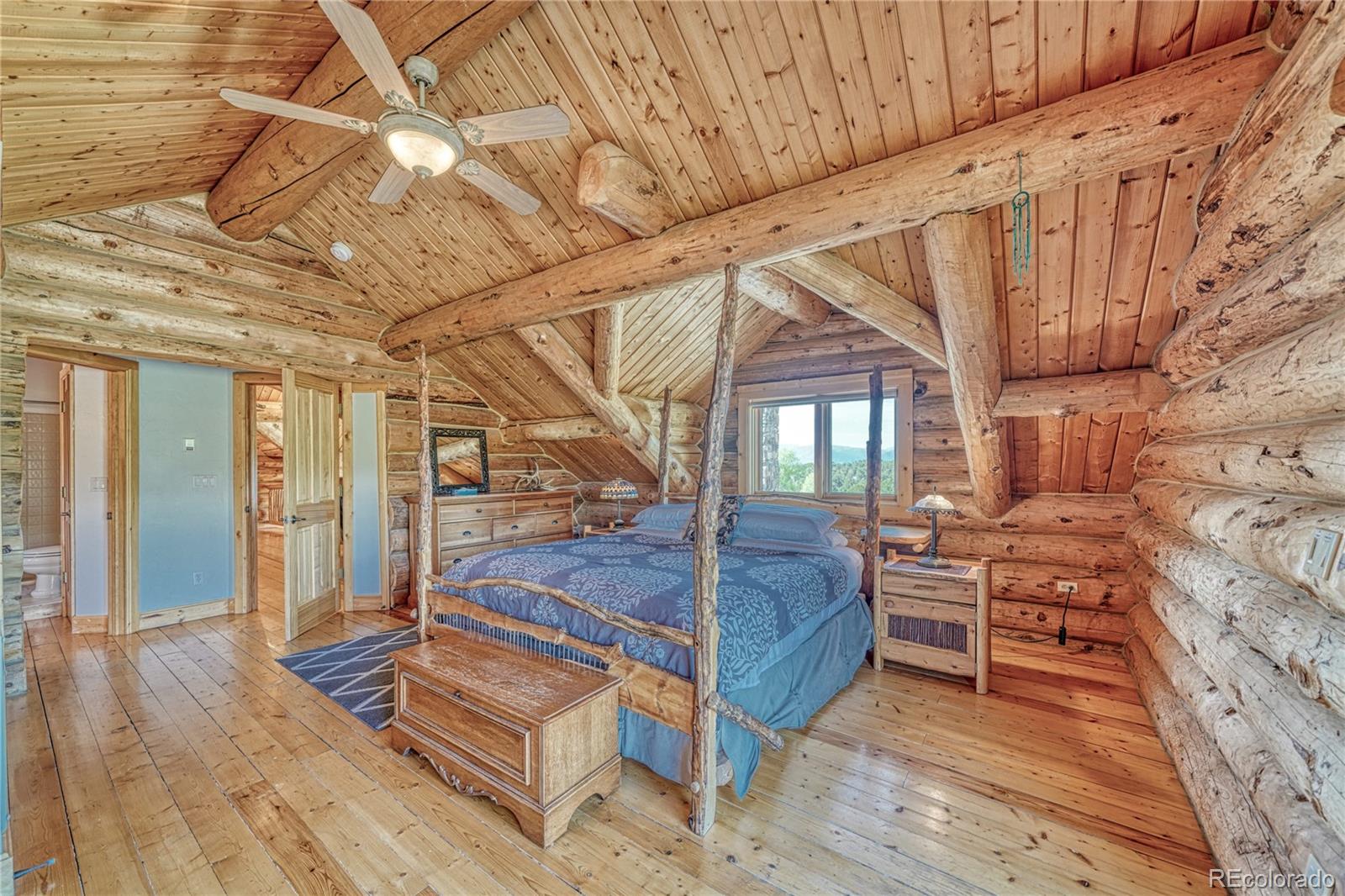 12098 County Road Salida, CO 81201 - Photo 29 of 49 a bedroom with furniture and wooden floor