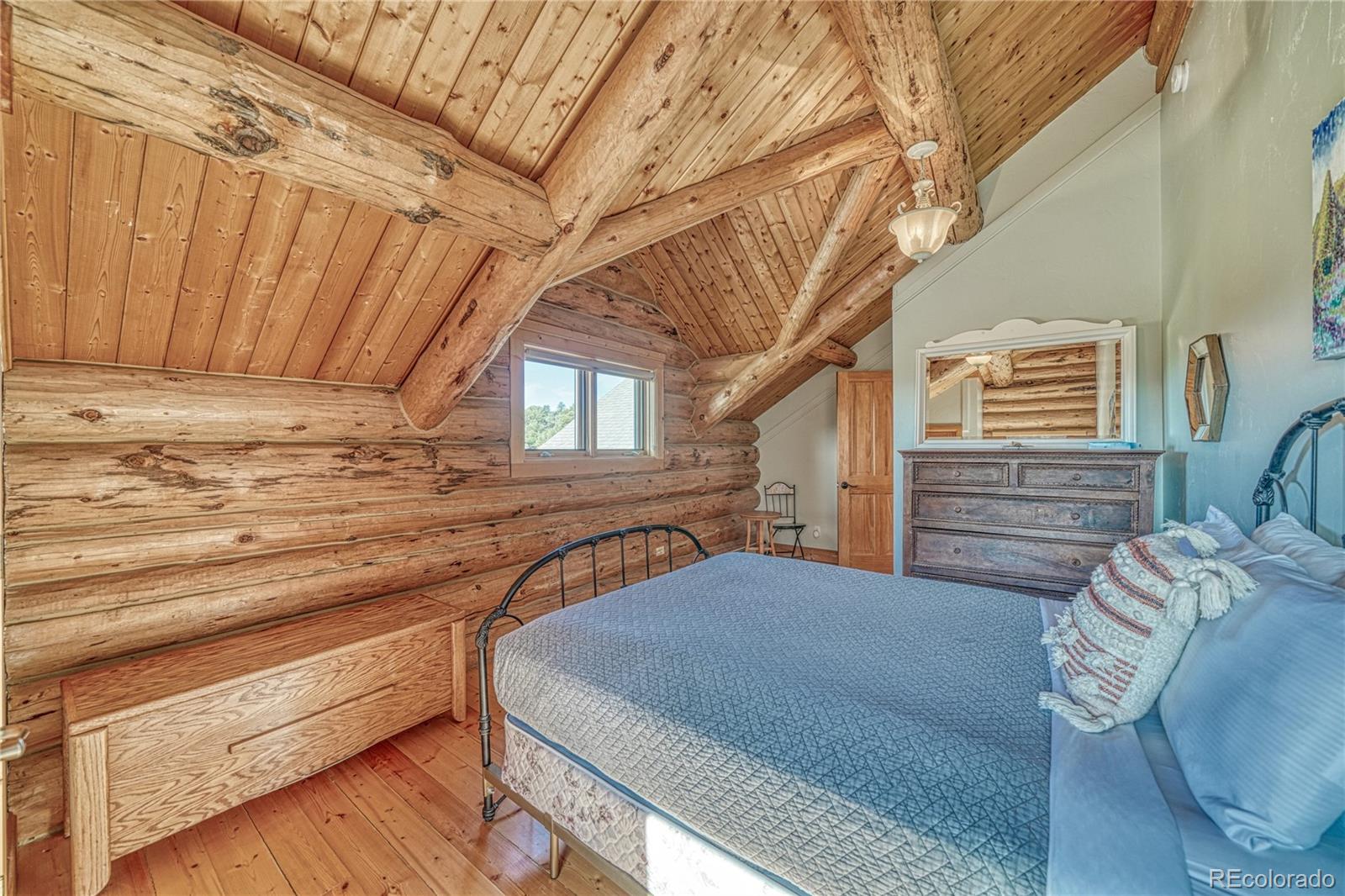 12098 County Road Salida, CO 81201 - Photo 38 of 49 a view of a bedroom with furniture and wooden floor