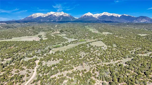 a view of a city with sunset view