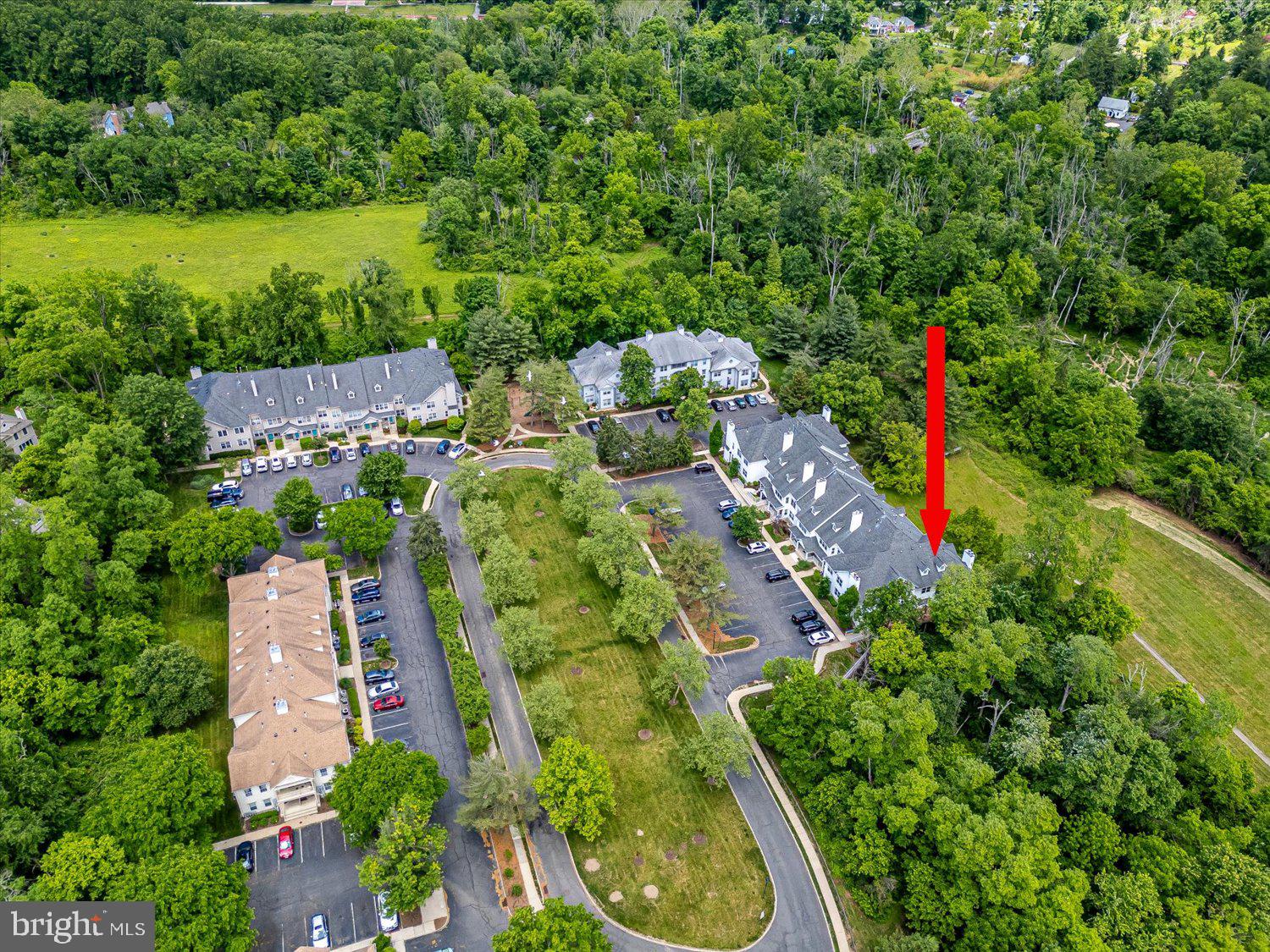 Serene community nestled in nature.