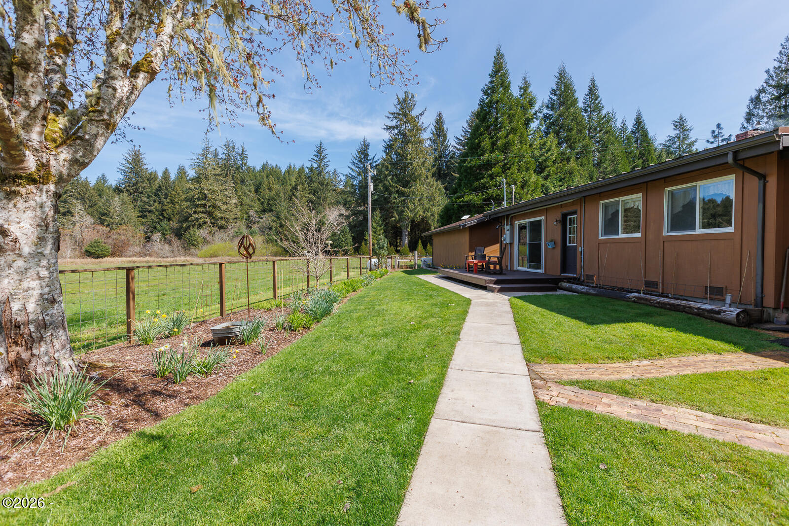 871 Old River Road Northeast Siletz, OR 97380 - Photo 42 of 86 Concrete Walkways around home