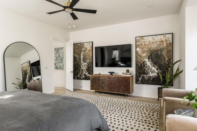 a view of a black gate