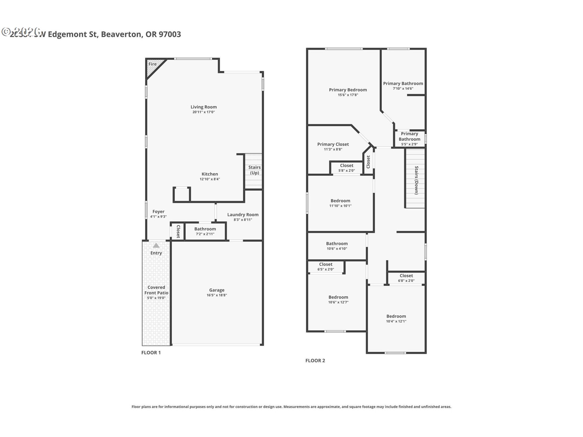 20881 Southwest Edgemont Street Beaverton, OR 97003 - Photo 37 of 39 a picture of a floor plan