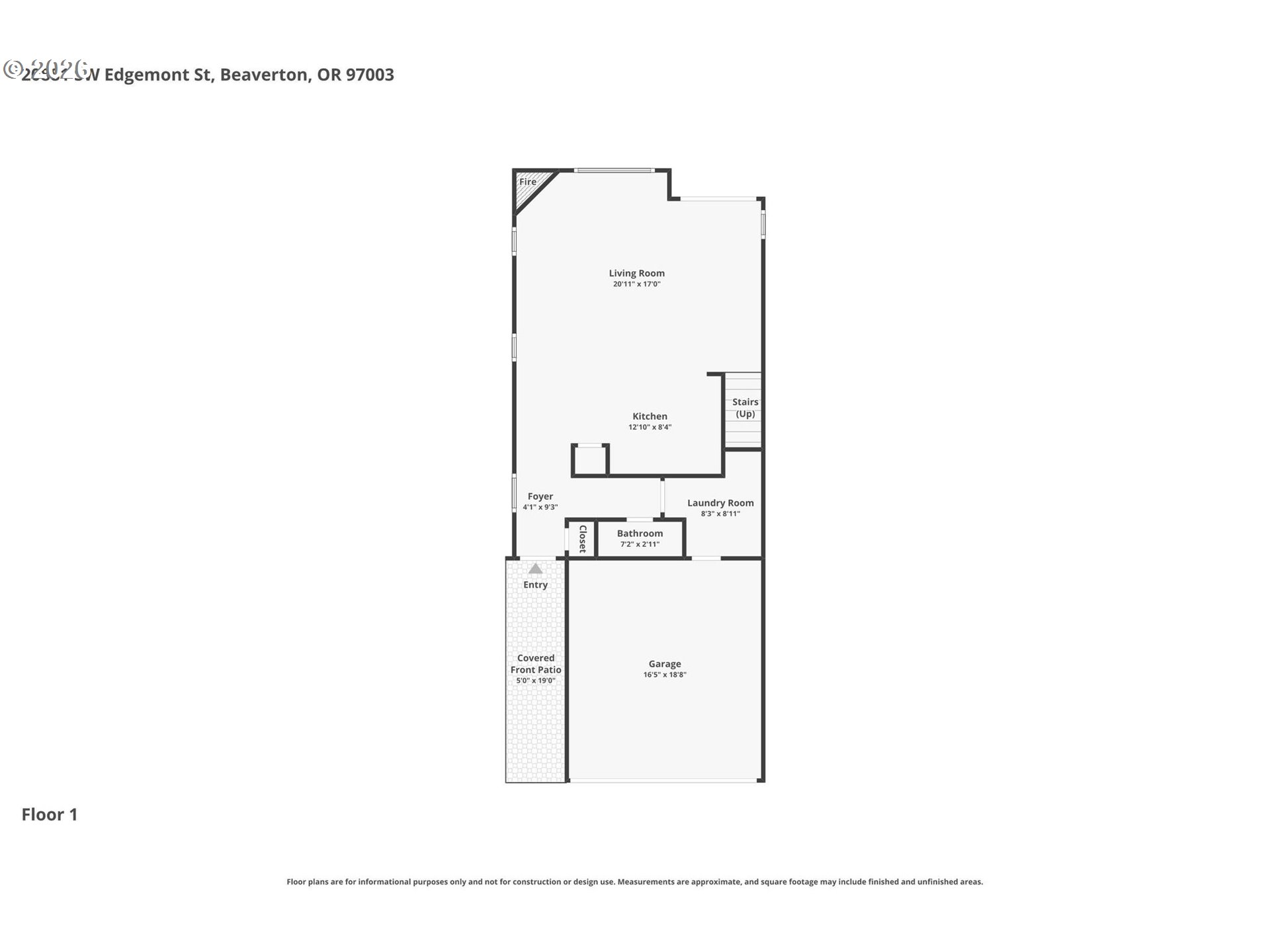 20881 Southwest Edgemont Street Beaverton, OR 97003 - Photo 38 of 39 a picture of a floor plan