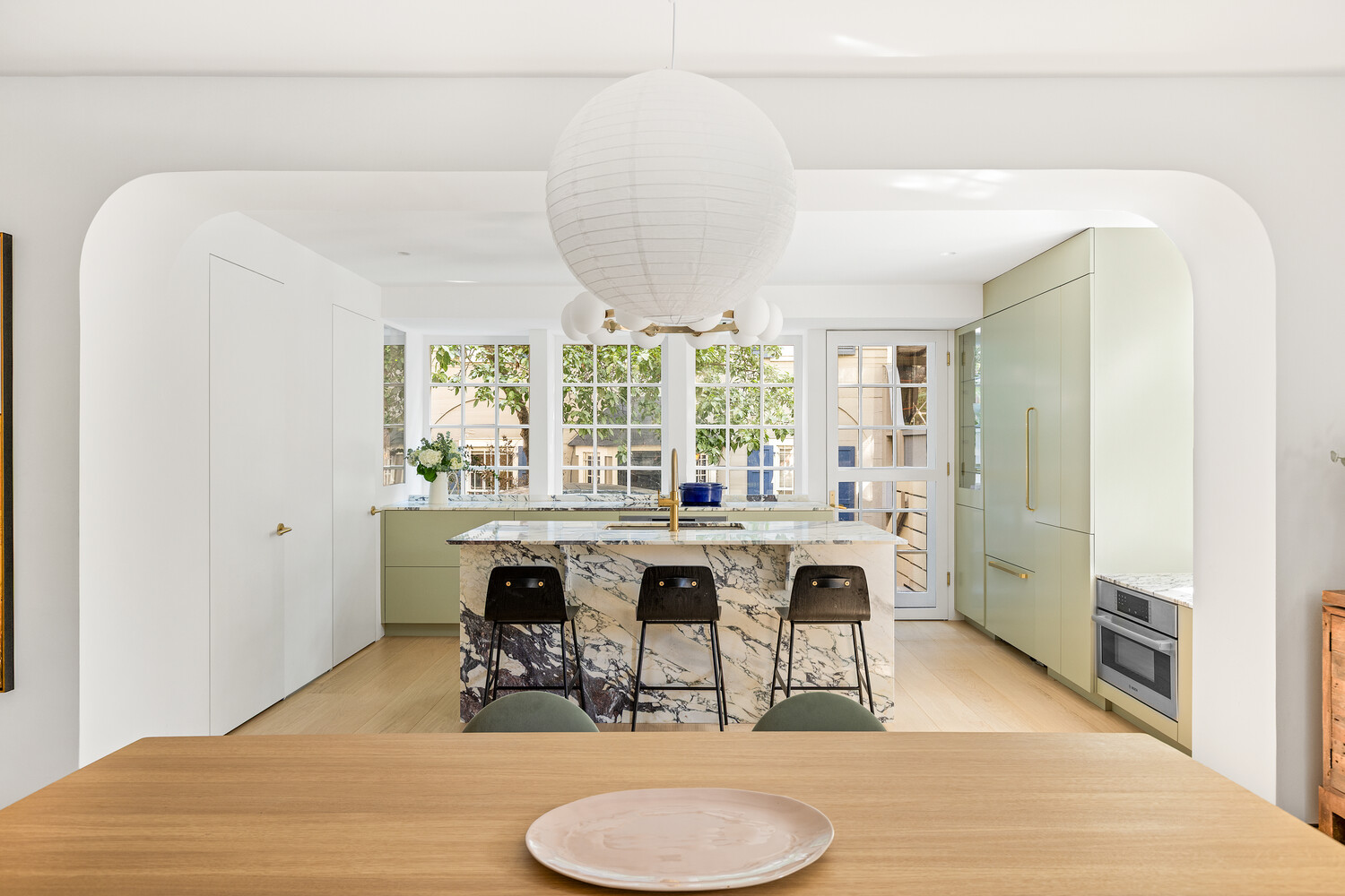 24 Middagh Street Brooklyn, NY 11201 - Photo 3 of 34 a view of a dining room with furniture window and wooden floor