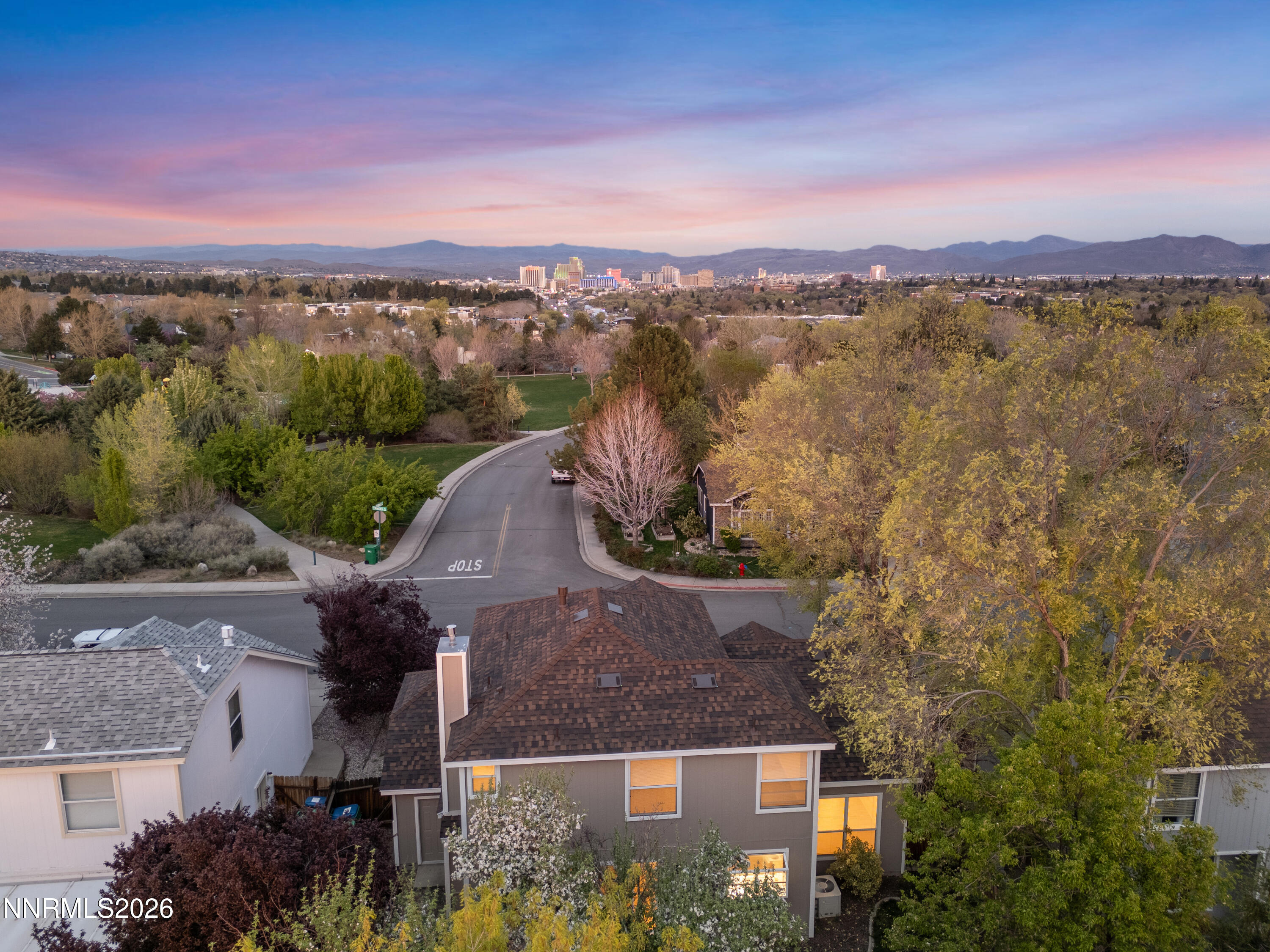 4628 Windcrest Drive Reno, NV 89523 - Photo 3 of 38 an aerial view of a house with a lake view
