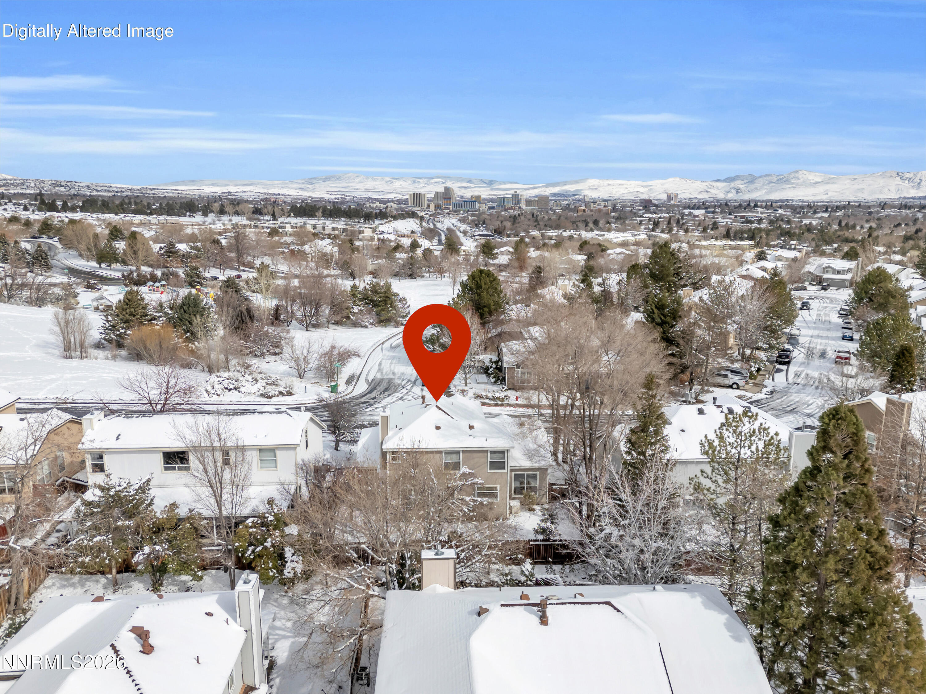 4628 Windcrest Drive Reno, NV 89523 - Photo 35 of 38 Windcrest drone shot with downtown