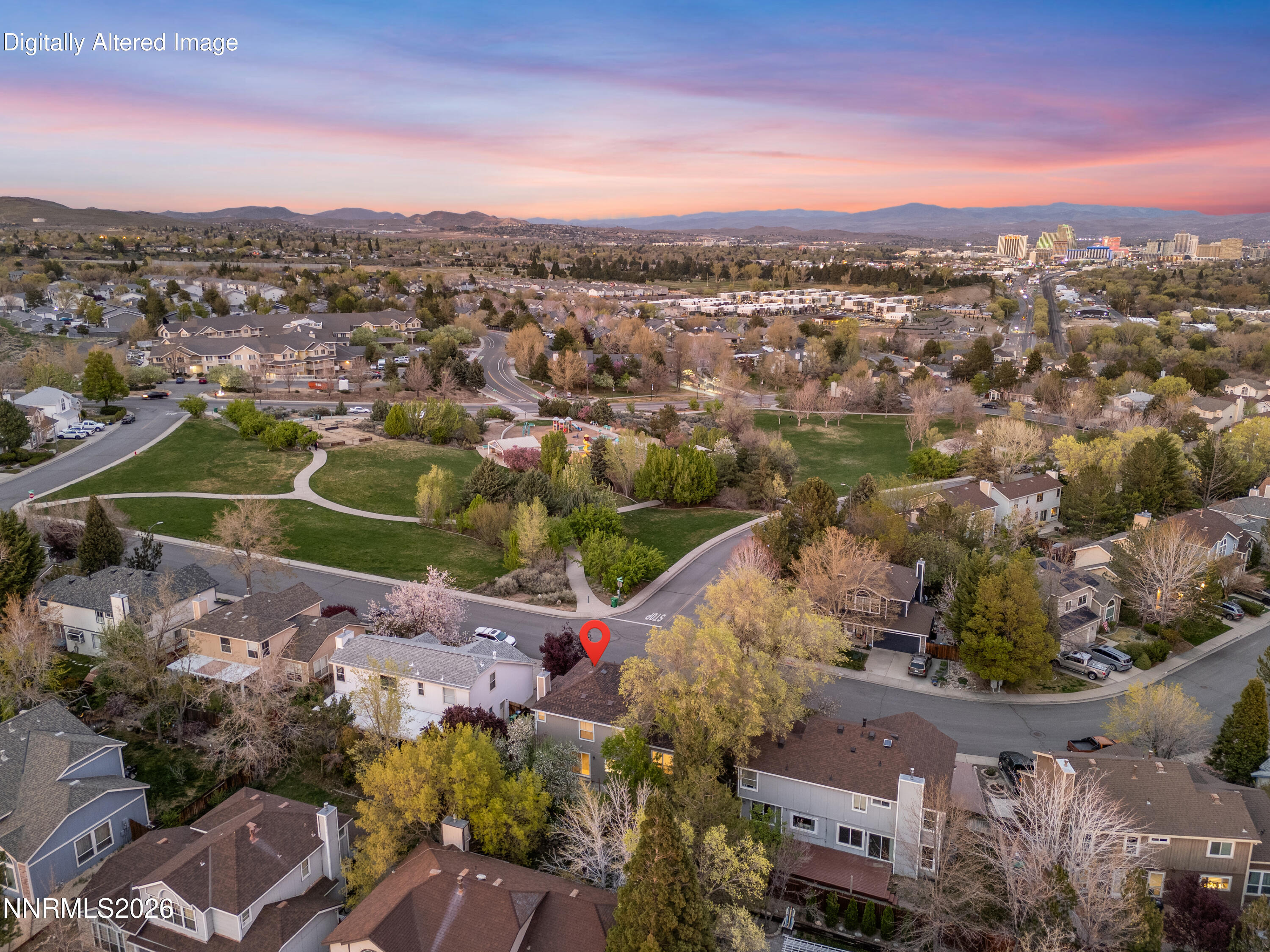 4628 Windcrest Drive Reno, NV 89523 - Photo 4 of 38 an aerial view of residential houses with outdoor space and trees