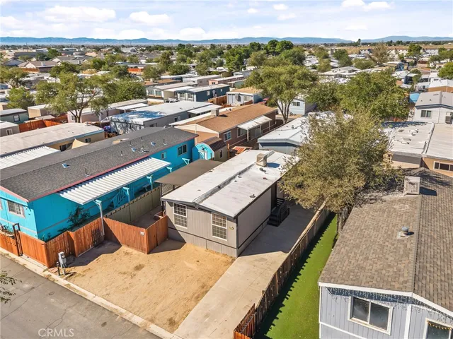 a front view of a building with outdoor area