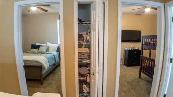 a en suite bathroom with a sink and mirror