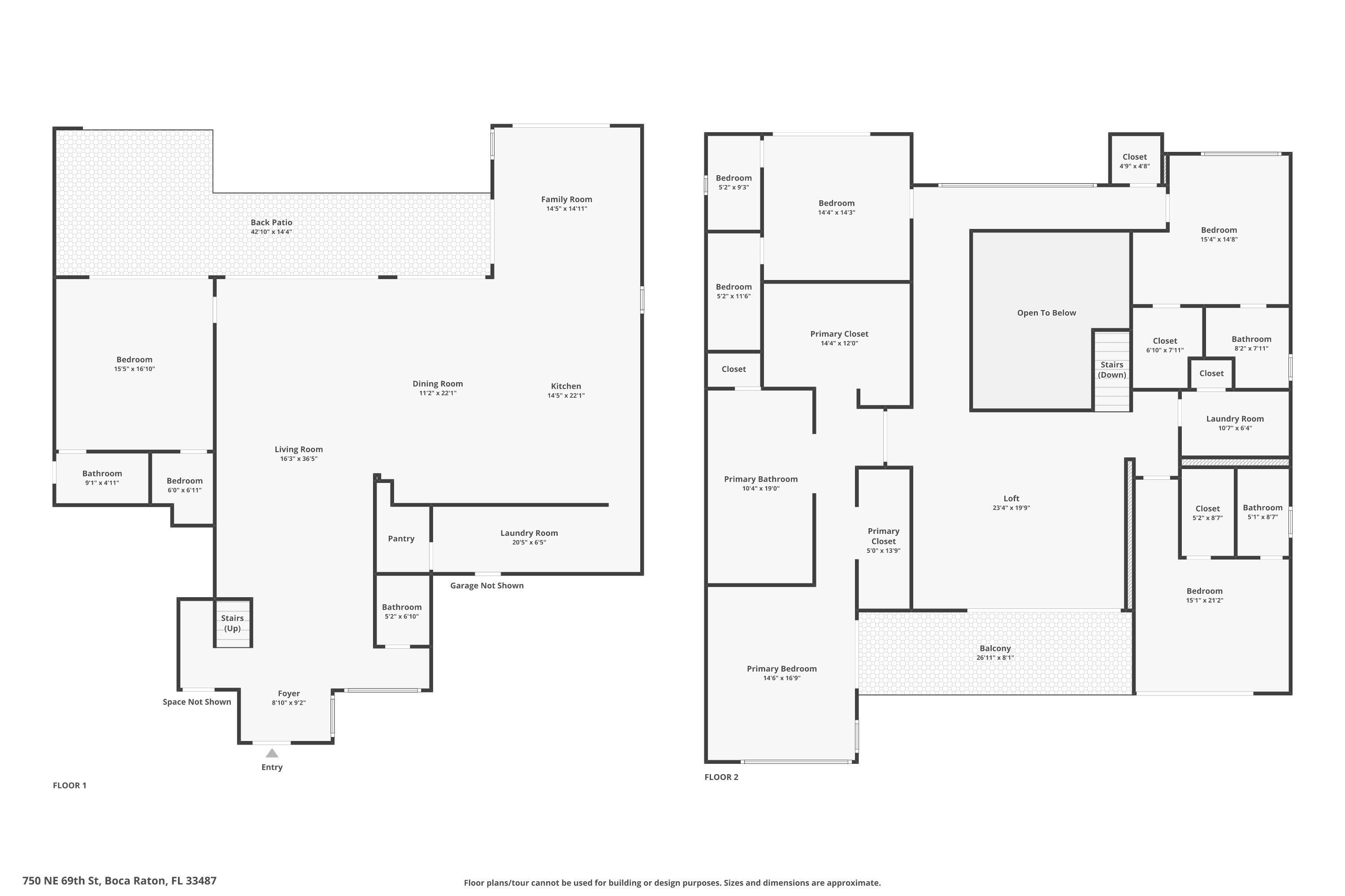 750 Northeast 69th Street Boca Raton, FL 33487 - Photo 86 of 86 First and Second Floorplan