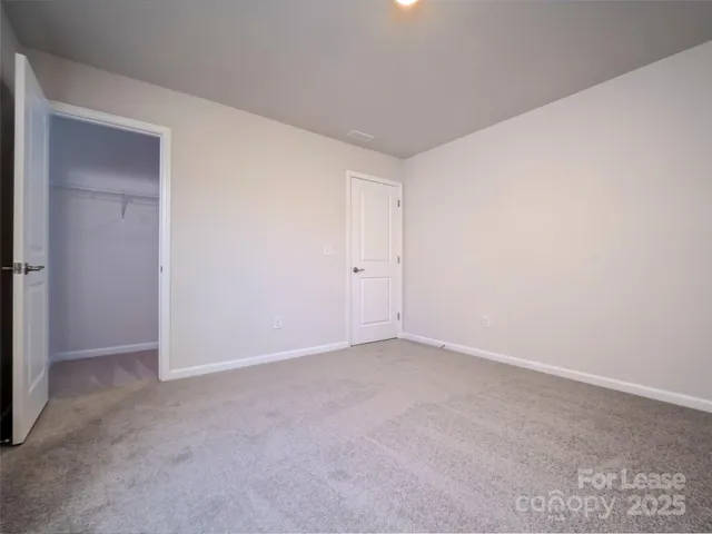 an empty room with an entryway