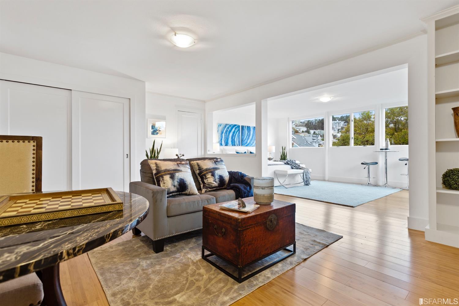 26 Eagle Street San Francisco, CA 94114 - Photo 35 of 56 a living room with furniture and wooden floor